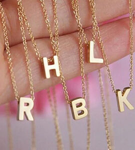 Minimalist Initial Letters Necklace