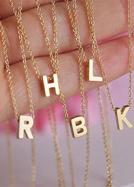 Minimalist Initial Letters Necklace